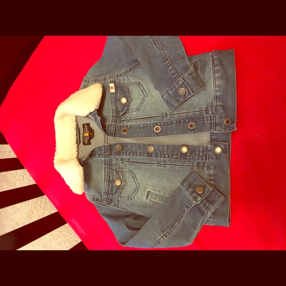 Size 4 kids denim Sherpa